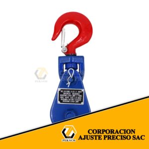 PATESCA AZUL CON GANCHO ROJO