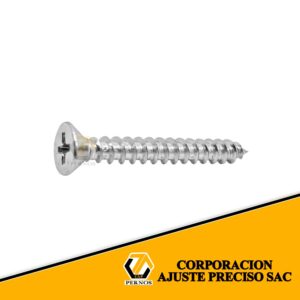 TORNILLO AUTORROSCANTE C/PLANA- DIAMETRO 6 A 12 - INOXIDABLE 304