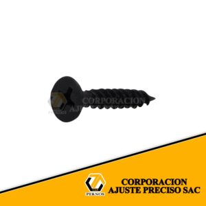 AUTORROSCANTES TROMPETA - NEGRO - DIÁMETRO 6