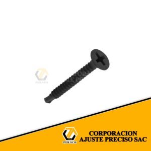 AUTOPERFORANTES TROMPETA - NEGRO - DIÁMETRO 6