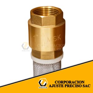 VÁLVULAS CHECK DE PIE - COMPUERTA DE PLASTICO C/CANASTILLA